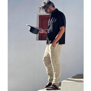 Anu the spirit of linen • Silky Finish Premium Linen Baggy Pants